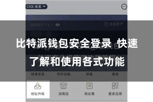 比特派钱包安全登录 快速了解和使用各式功能
