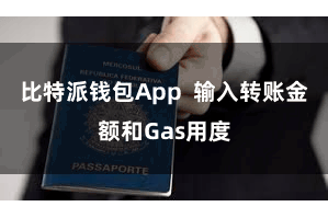 比特派钱包App  输入转账金额和Gas用度