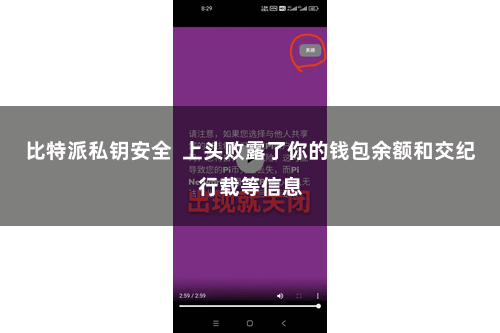 比特派私钥安全  上头败露了你的钱包余额和交纪行载等信息